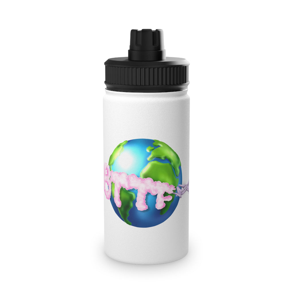 BTTF - Black Trans Travel Fund Logo Stainless Steel Sports Water Bottle