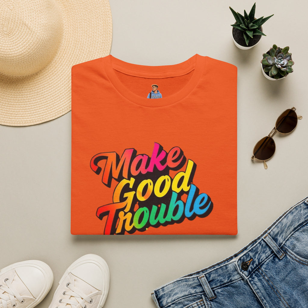 Make Good Trouble' Rainbow T-Shirt