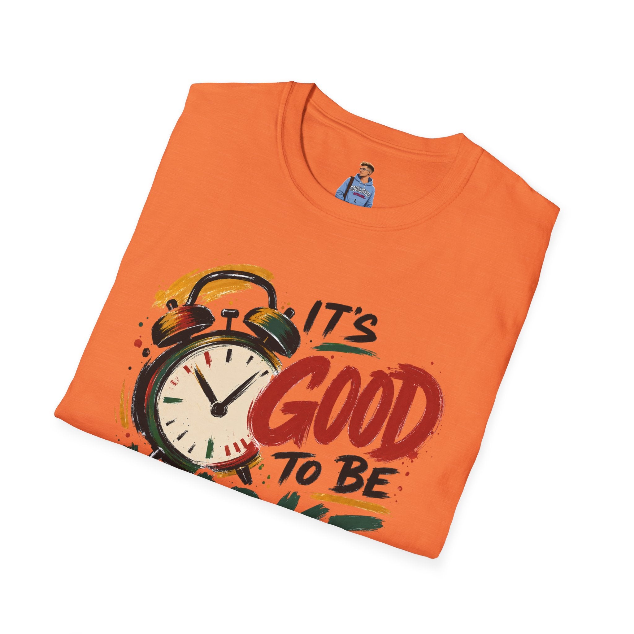 T-Shirt — "It's Good To Be Woke" Graphic Tee (Alarm Clock Design)