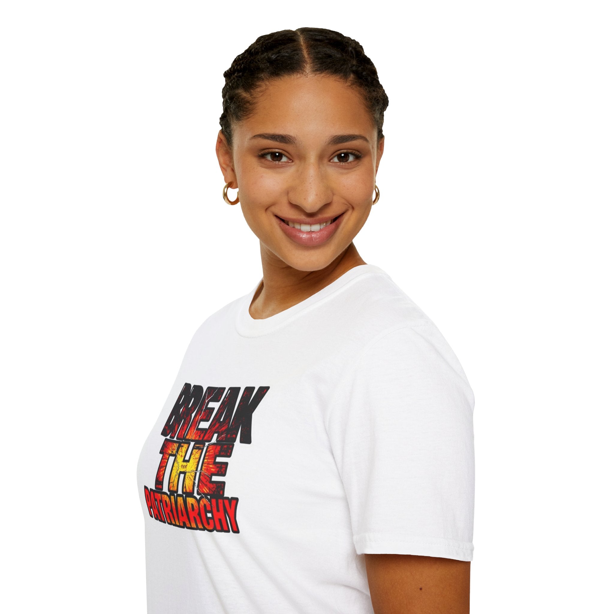 Break the Patriarchy Unisex Softstyle T-Shirt - Empowerment Wear for Social Change