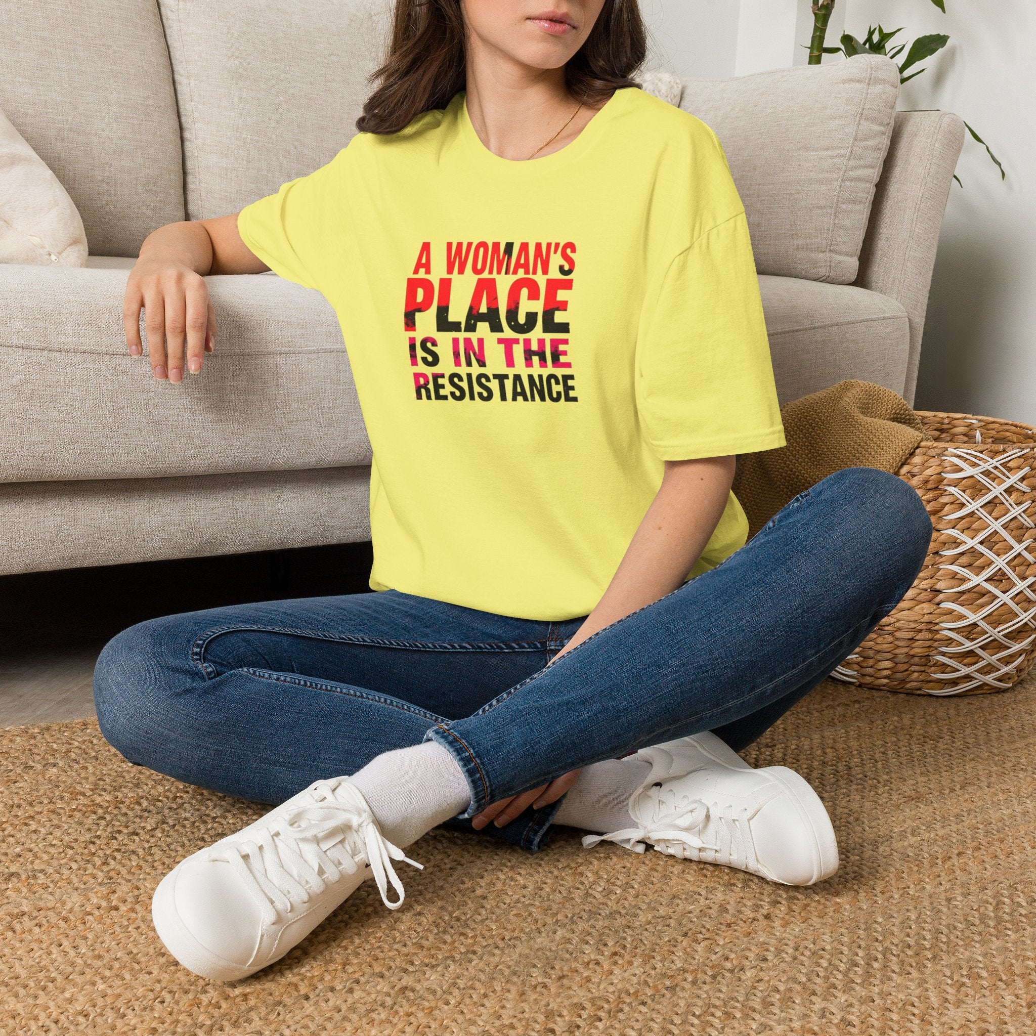 A Woman's Place Is in the Resistance Unisex Softstyle T-Shirt