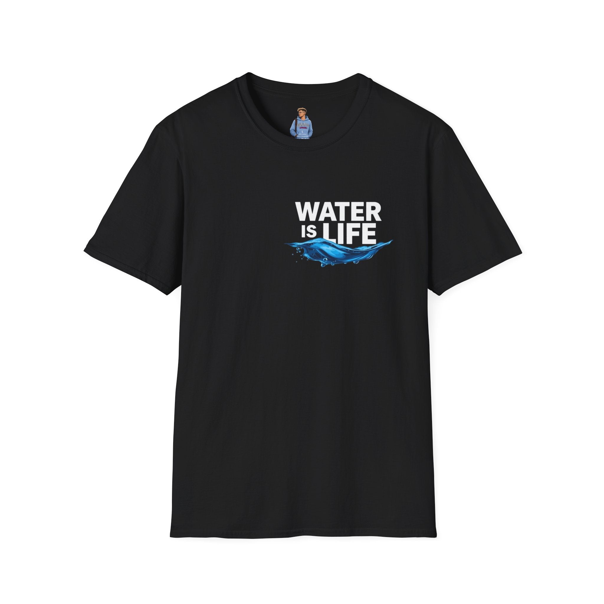 Water is Life Unisex T-Shirt | Eco-Friendly Tee for Environmentalists, Beach Lovers, Awareness Campaigns, Gifting