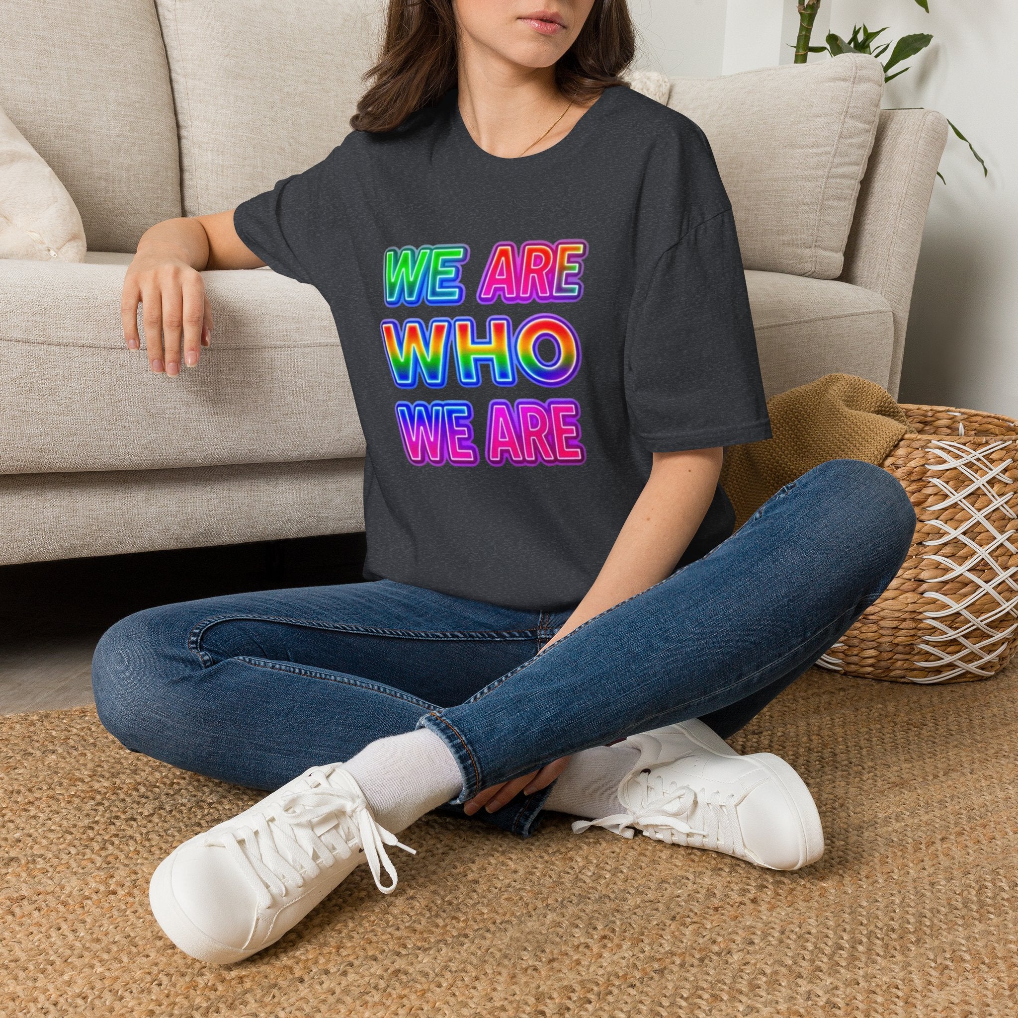 Pride Statement T-Shirt - 'We Are Who We Are' - Unisex Softstyle Tee for Self-Expression