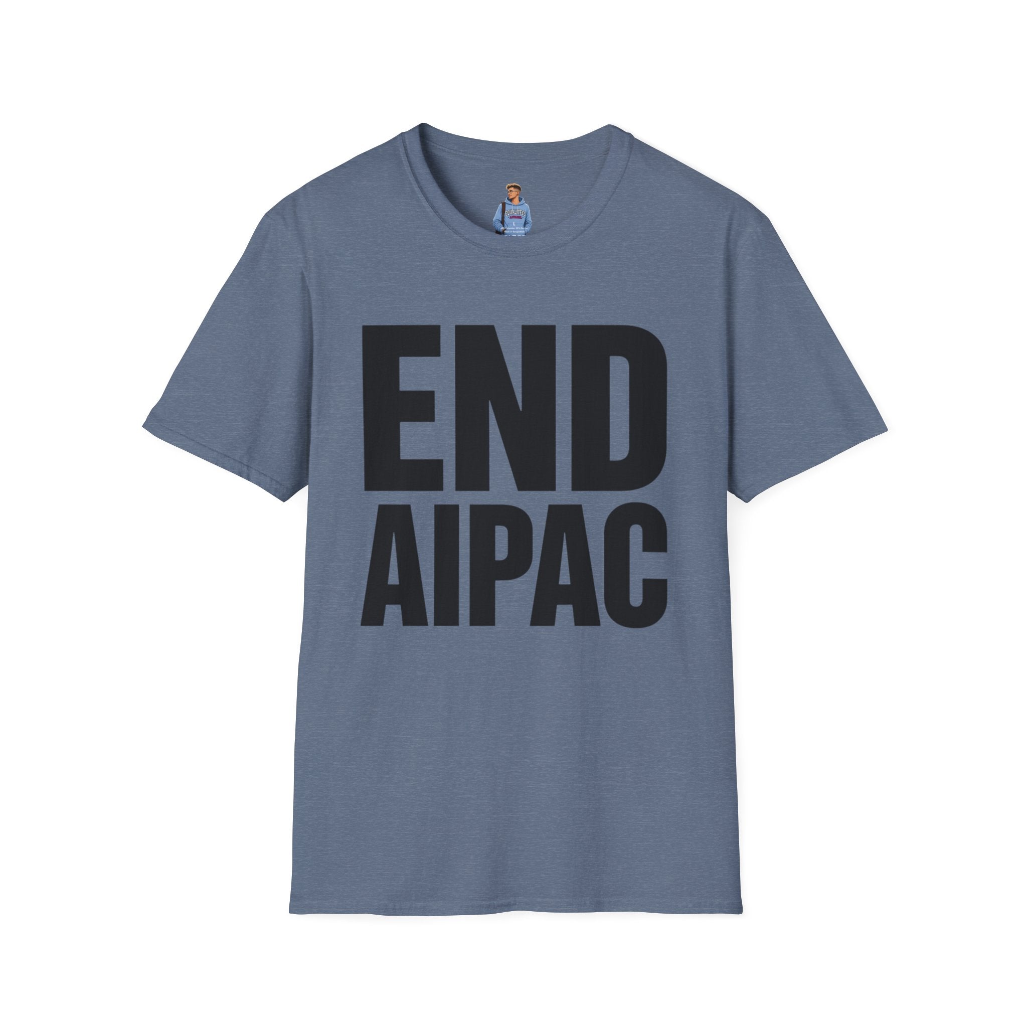 END AIPAC Bold Protest T-Shirt