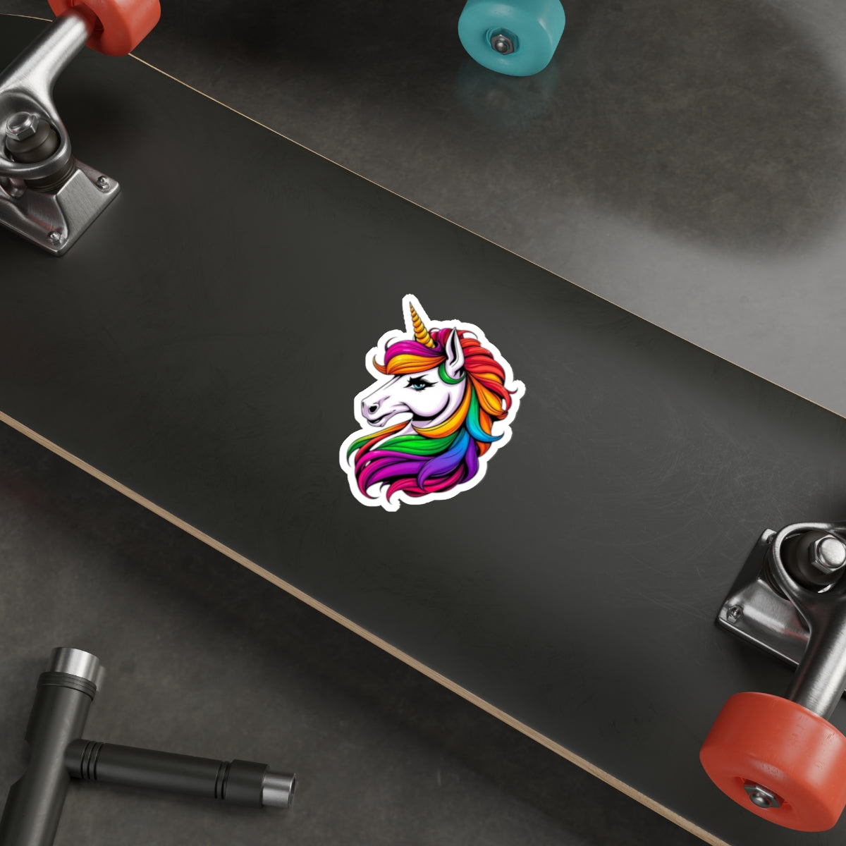 Die-Cut Stickers Sassy Rainbow Unicorn - EqualiTees.Me