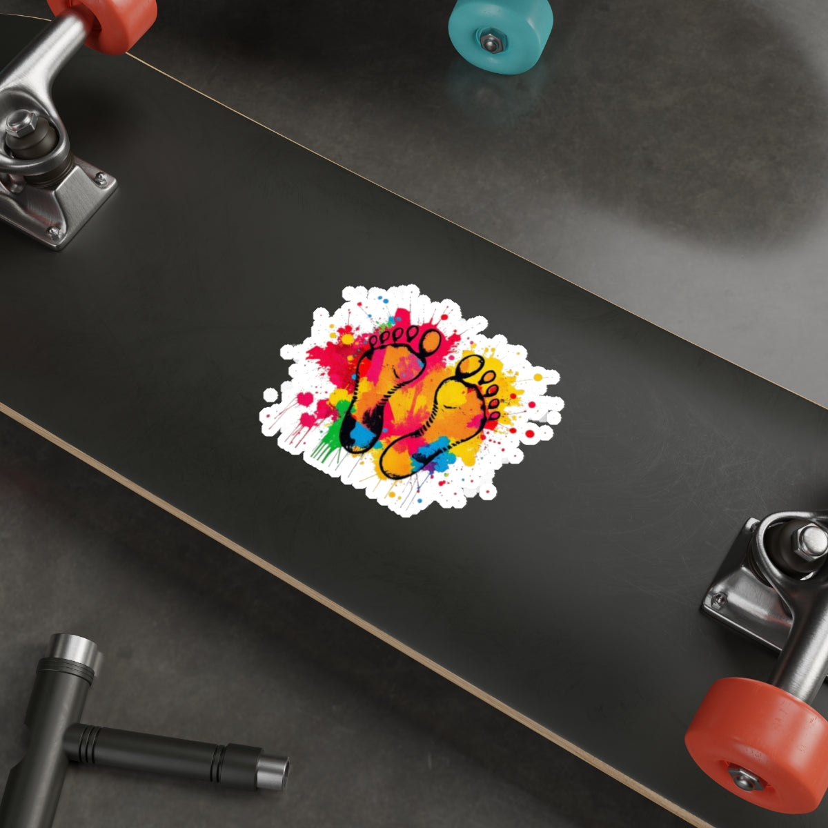 Die-Cut Stickers - Rainbow Feet - EqualiTees.Me
