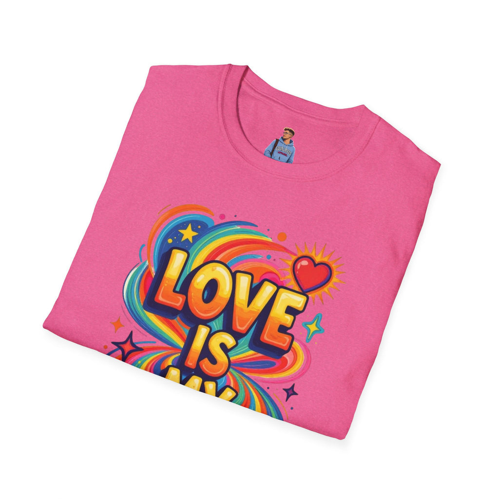 Love Is My Religion Retro Rainbow Graphic T-shirt