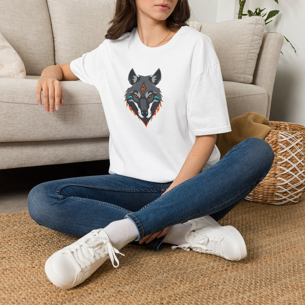 Mystical Wolf Design Unisex Softstyle T-shirt