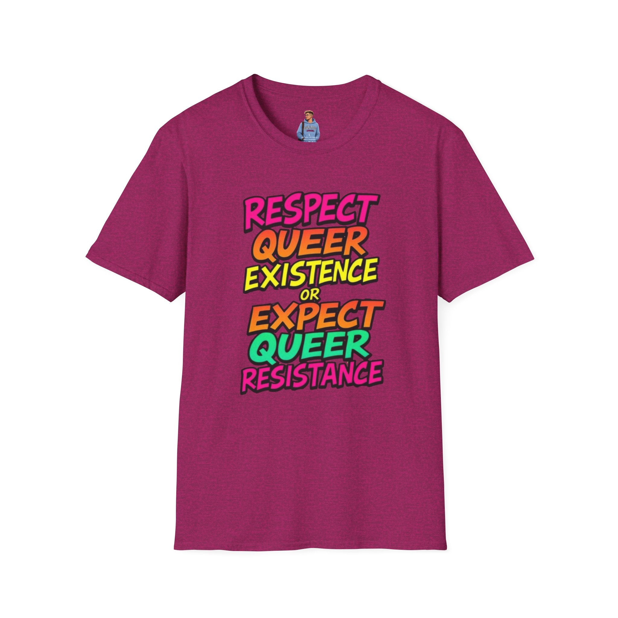 Respect Queer Existence or Expect Queer Resistance T-Shirt