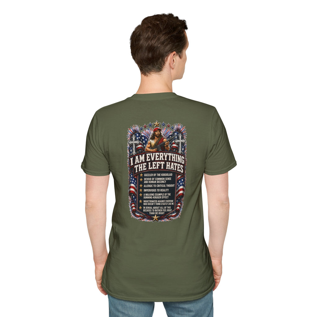 Star Spangled Awesome Graphic Tee ("Proud to Be Delusional Bootlicking Nazi Trash")