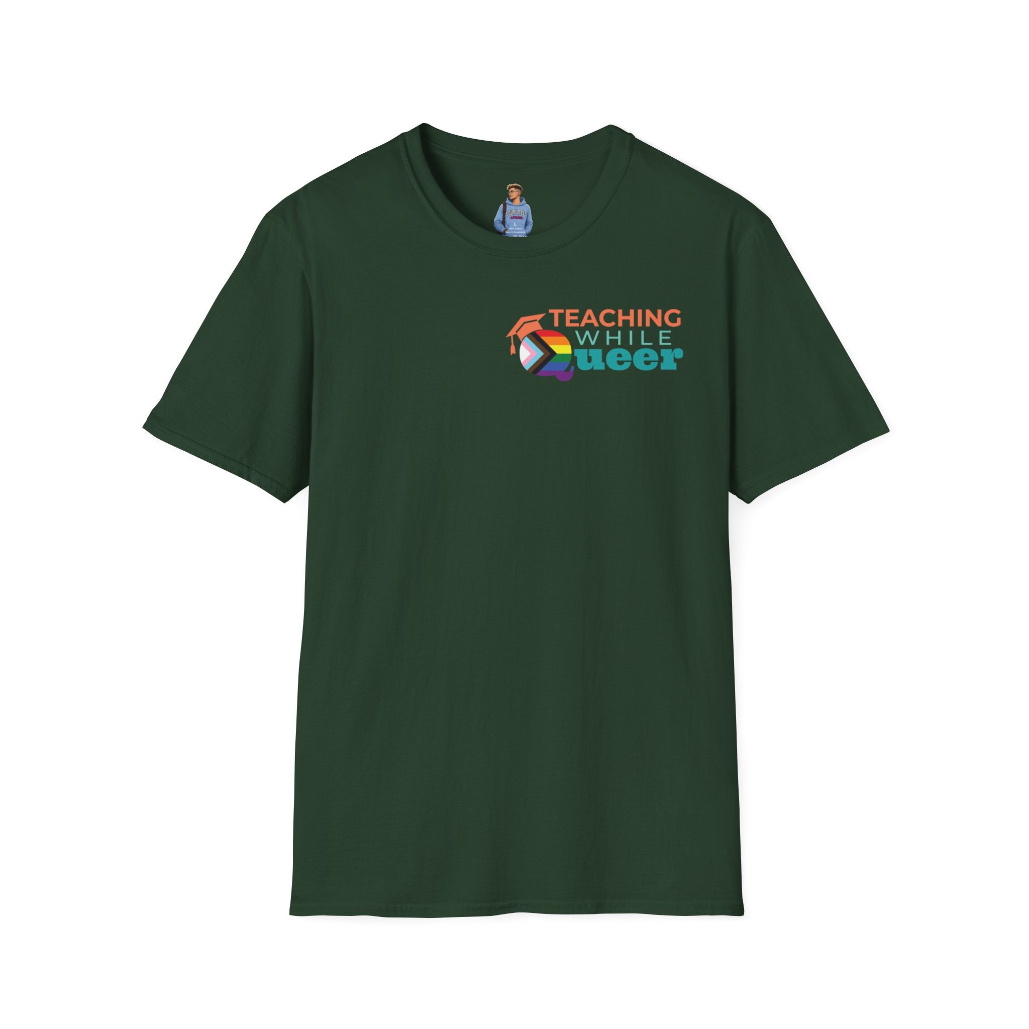 TWQ - Teaching While Queer Unisex Softstyle Logo T-shirt