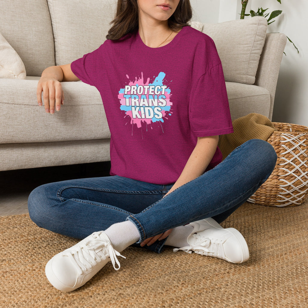 Camiseta unisex infantil "Protect Trans" - Ropa de apoyo LGBTQ+