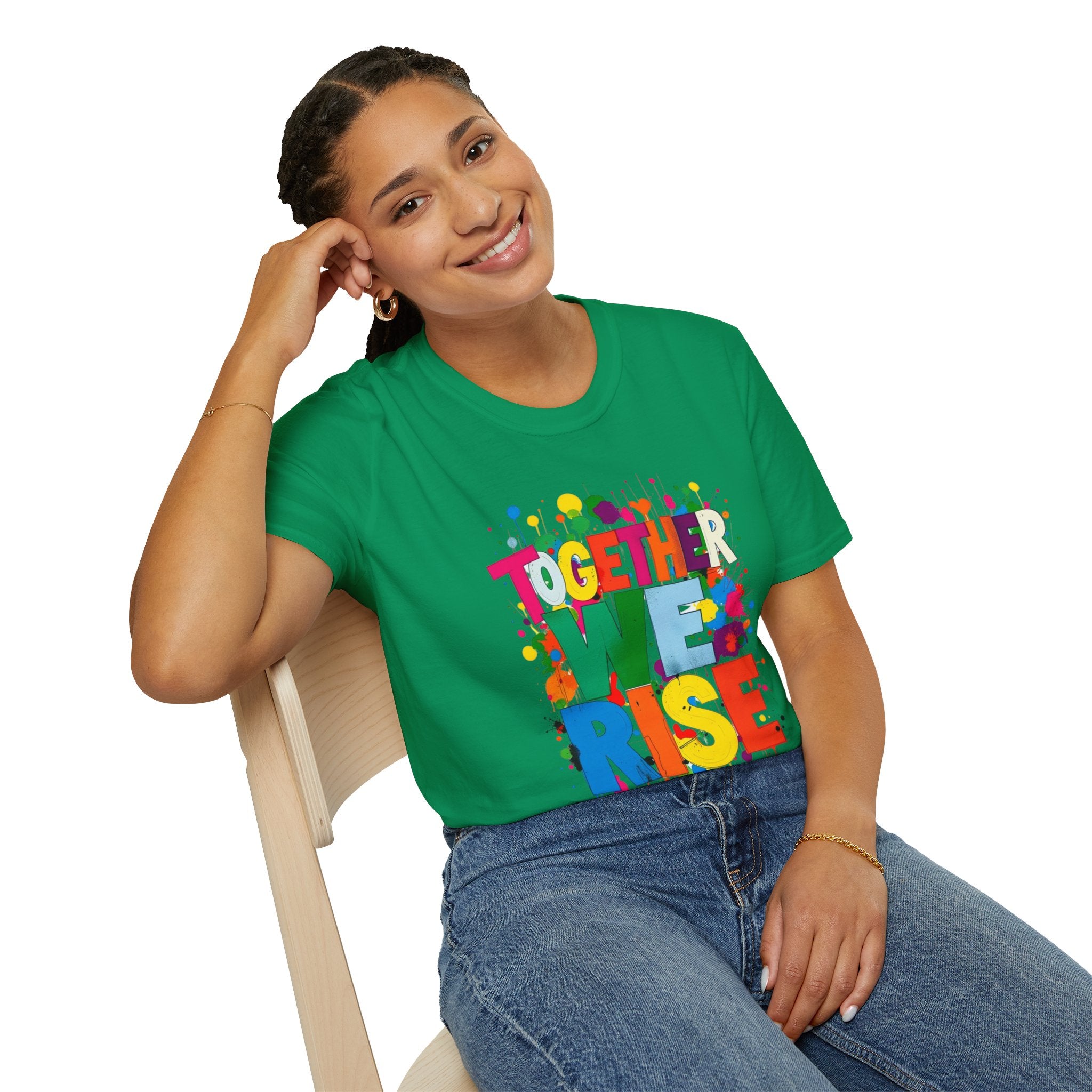 Juntos nos levantamos Camiseta unisex de estilo suave