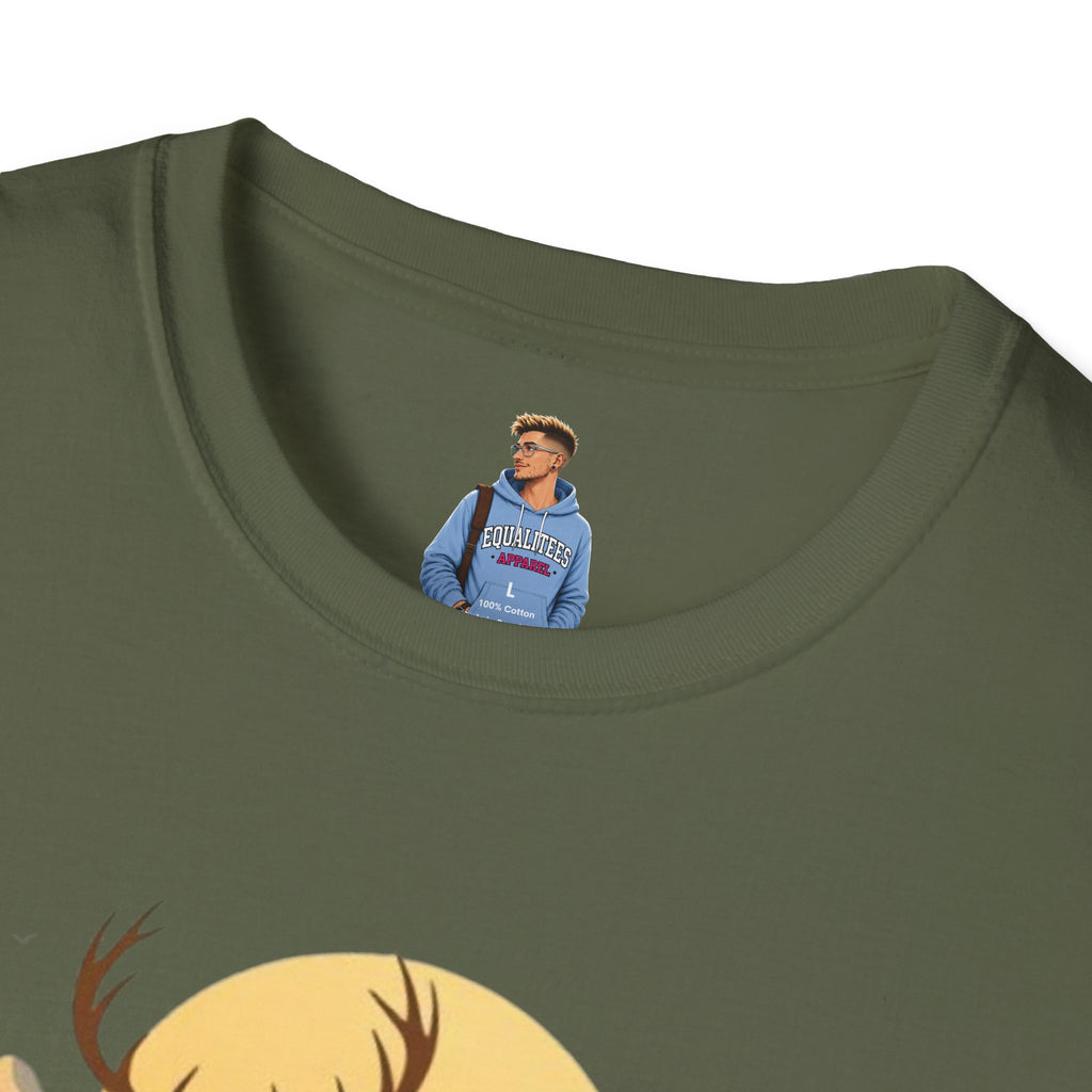 Mountain Sunset Deer Unisex Softstyle T-Shirt