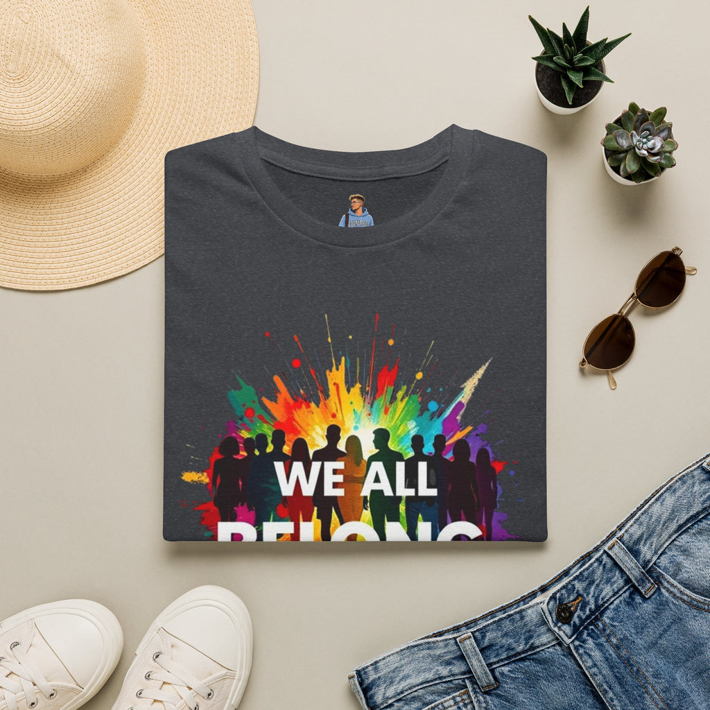 We All Belong Unisex Softstyle T-Shirt - Colorful Pride Tee