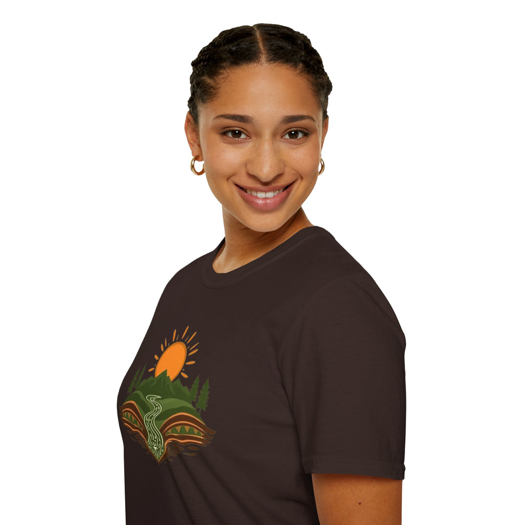 Mountain Scene Unisex Softstyle T-shirt