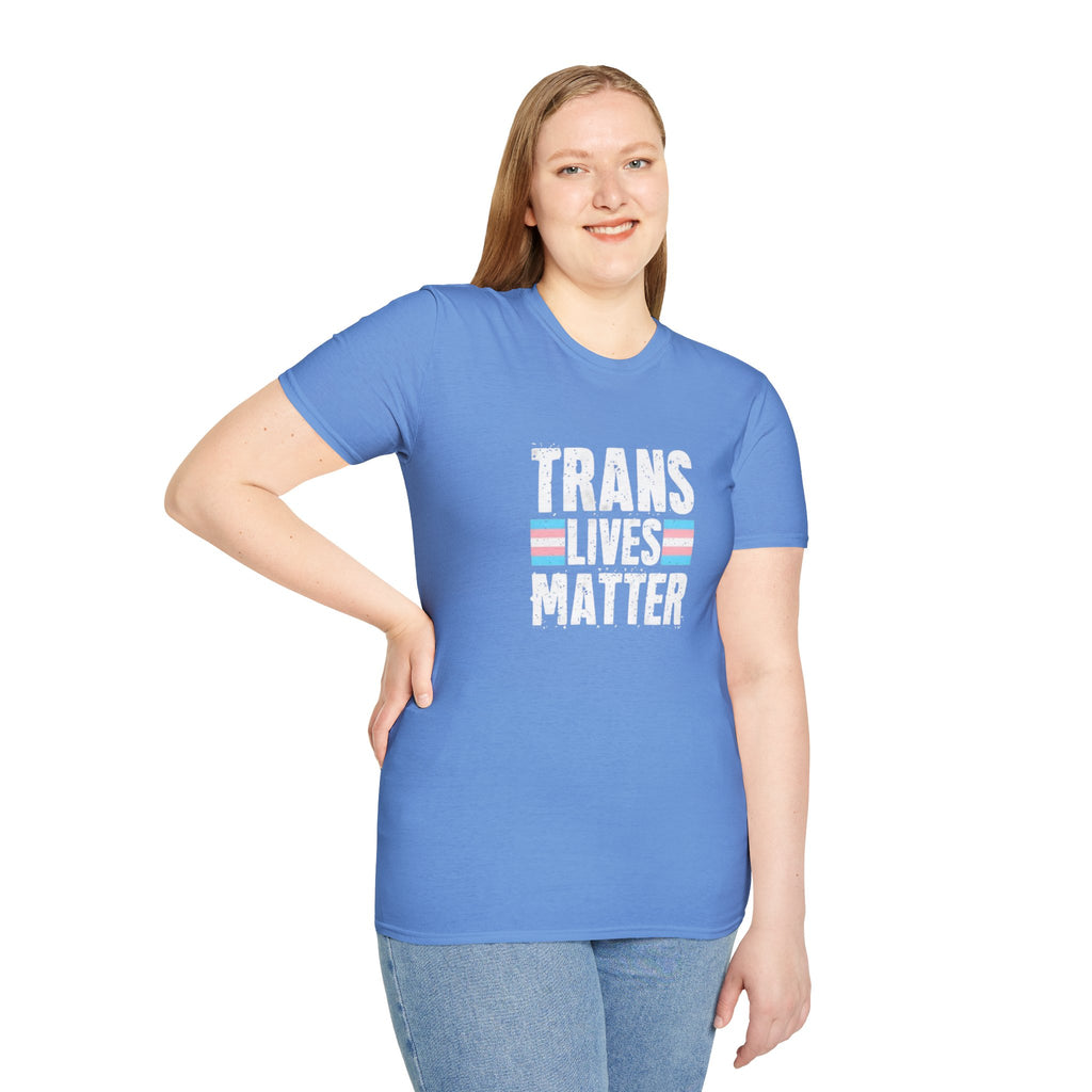Trans Lives Matter Unisex Softstyle T-Shirt - Support LGBTQ+ Rights