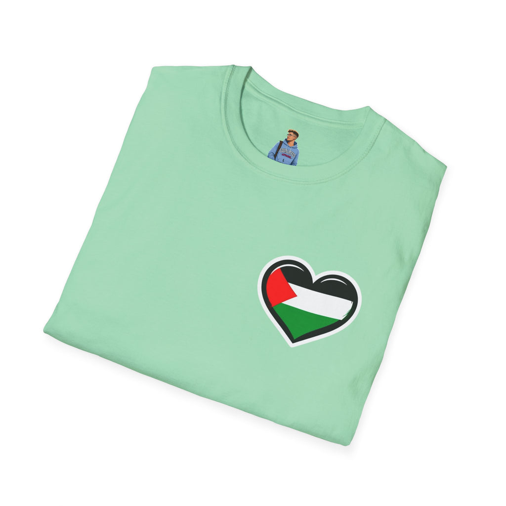 Camiseta unisex de estilo suave: "Apoya a Gaza y todos somos Palestina".