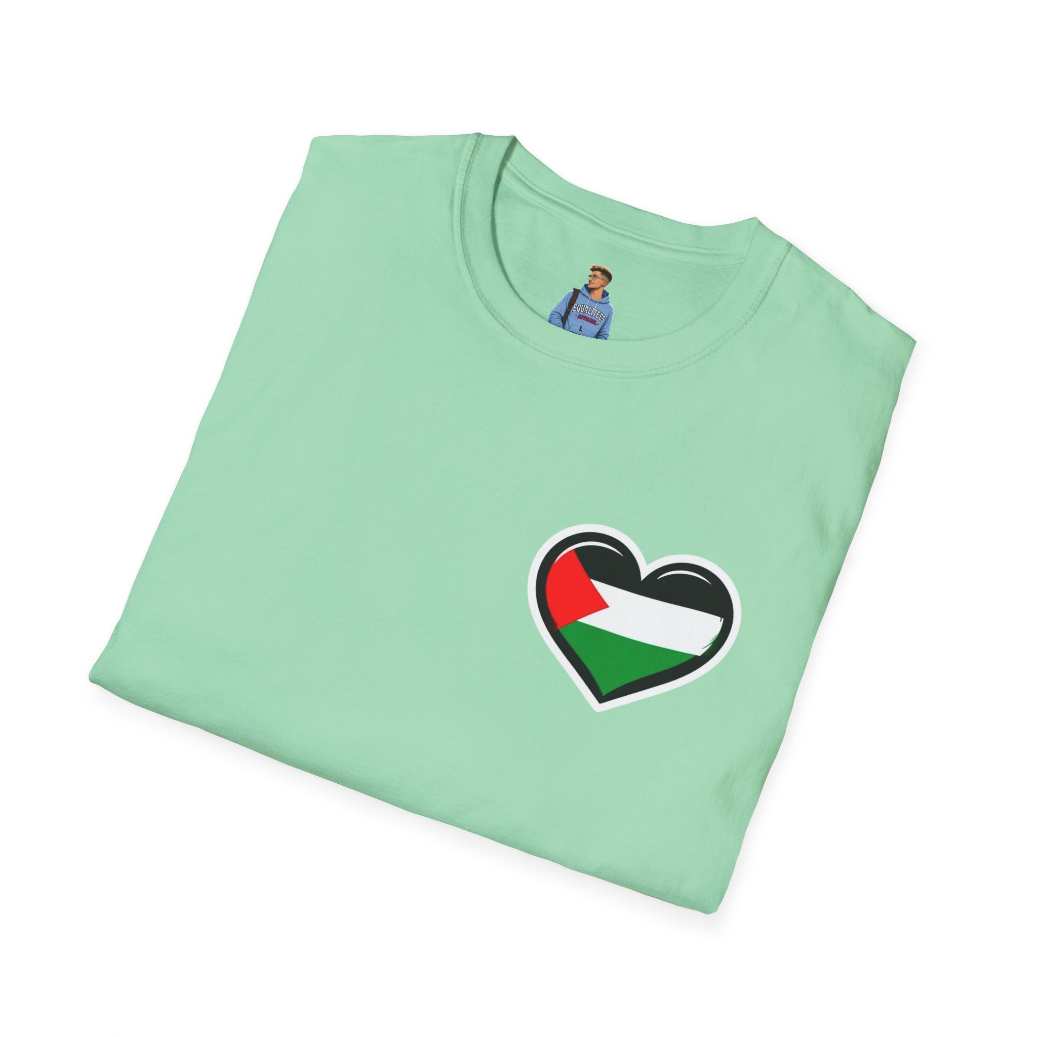 Camiseta unisex de estilo suave: "Apoya a Gaza y todos somos Palestina".