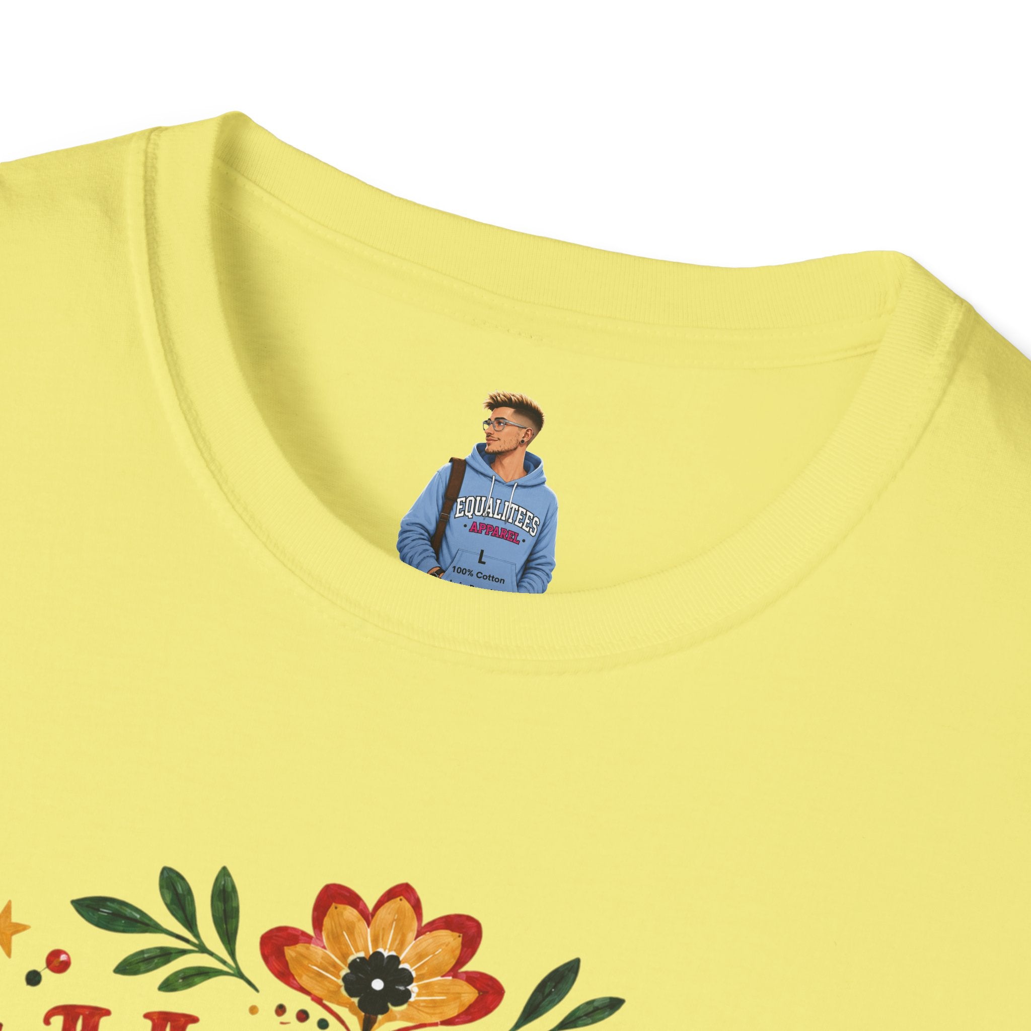 Juneteenth T-Shirt — "Happy Juneteenth" Floral Celebration Tee