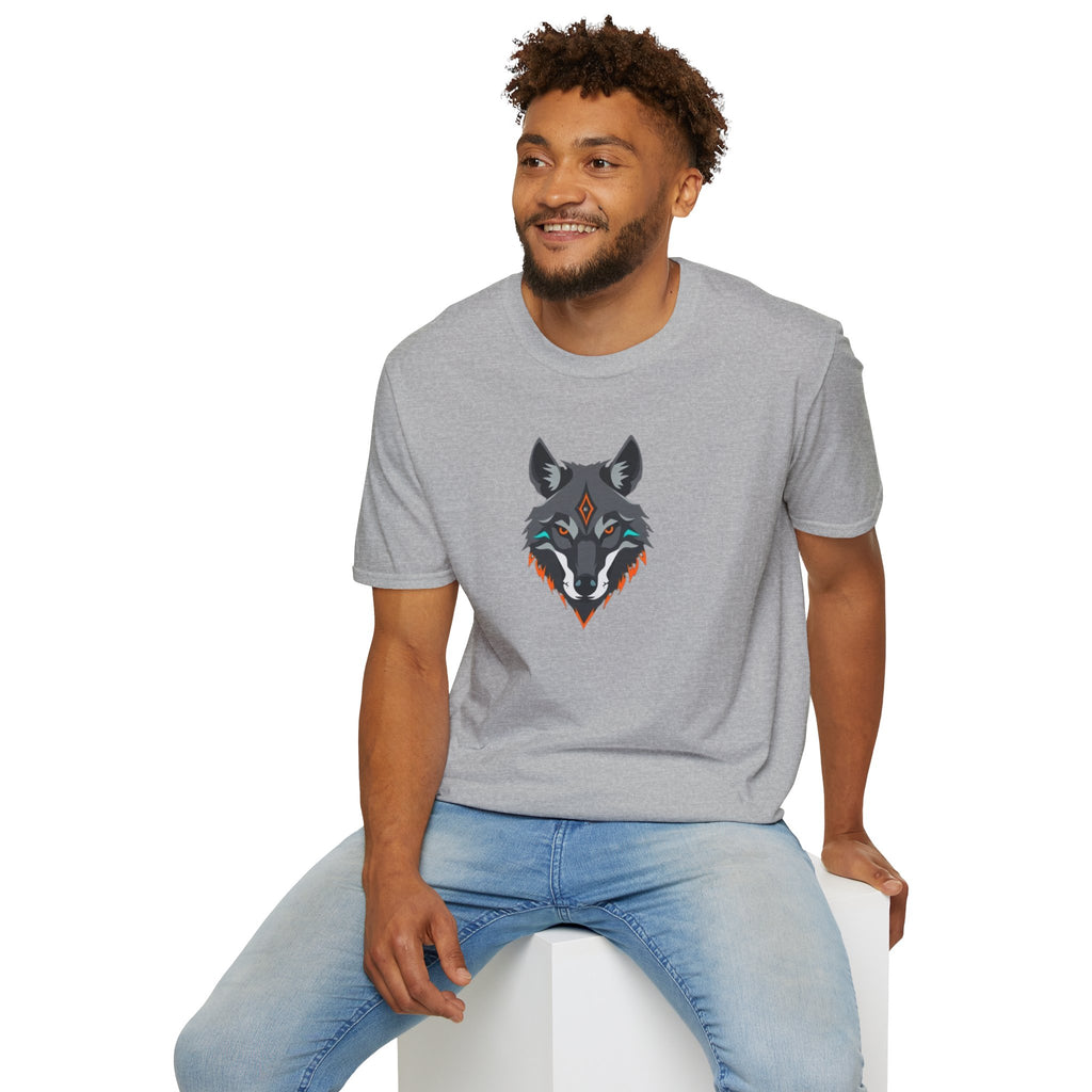 Mystical Wolf Design Unisex Softstyle T-shirt