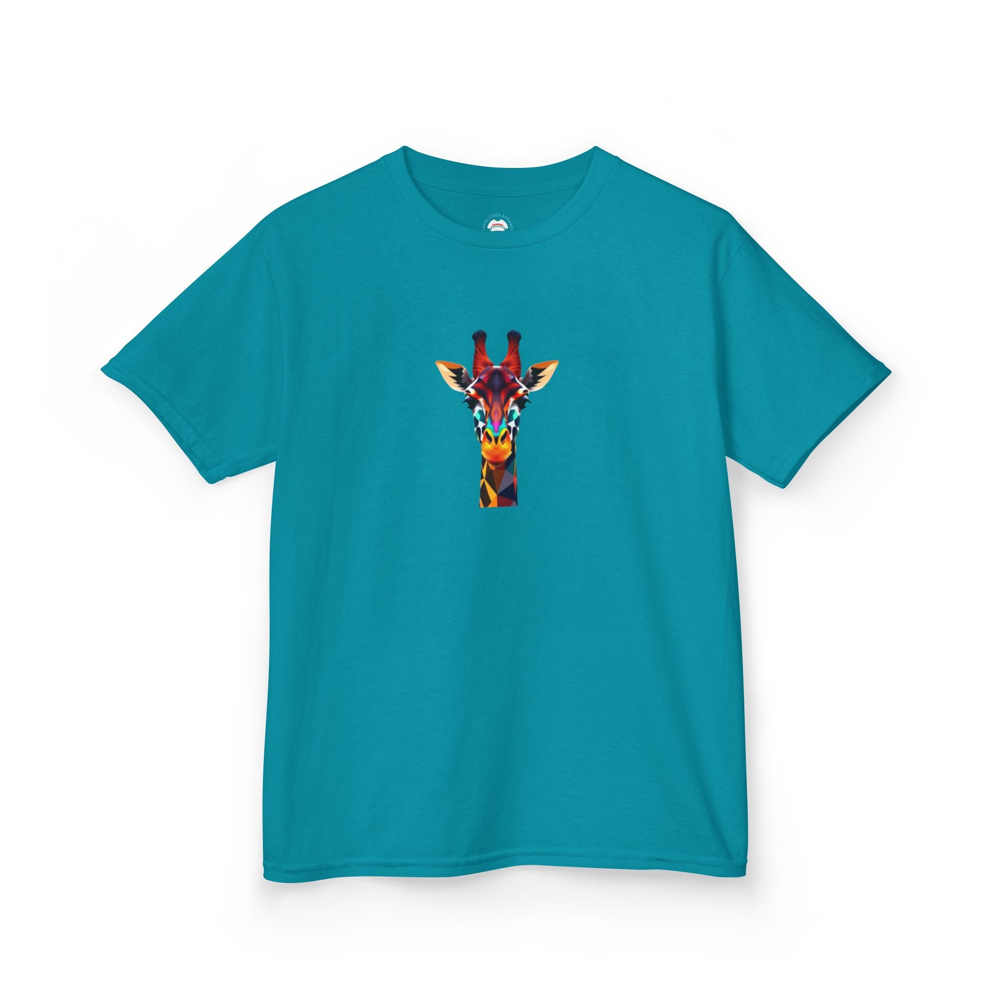 Colorful Fractal Giraffe Kids Heavy Cotton™ Tee - EqualiTees.Me
