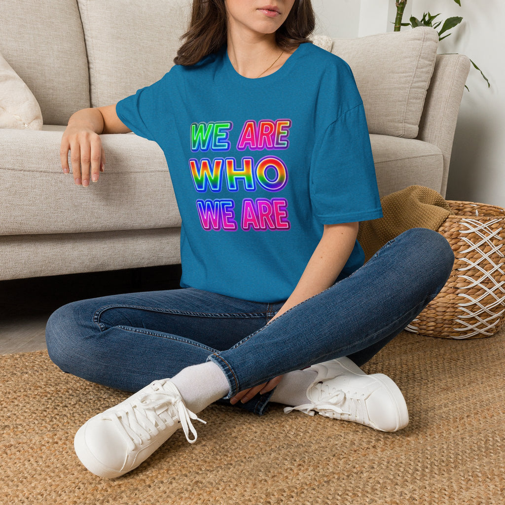 Pride Statement T-Shirt - 'We Are Who We Are' - Unisex Softstyle Tee for Self-Expression