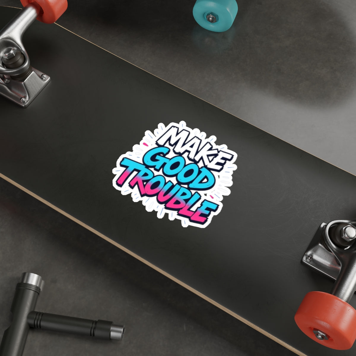 Die-Cut Stickers -  Trans Pride Colors - EqualiTees.Me