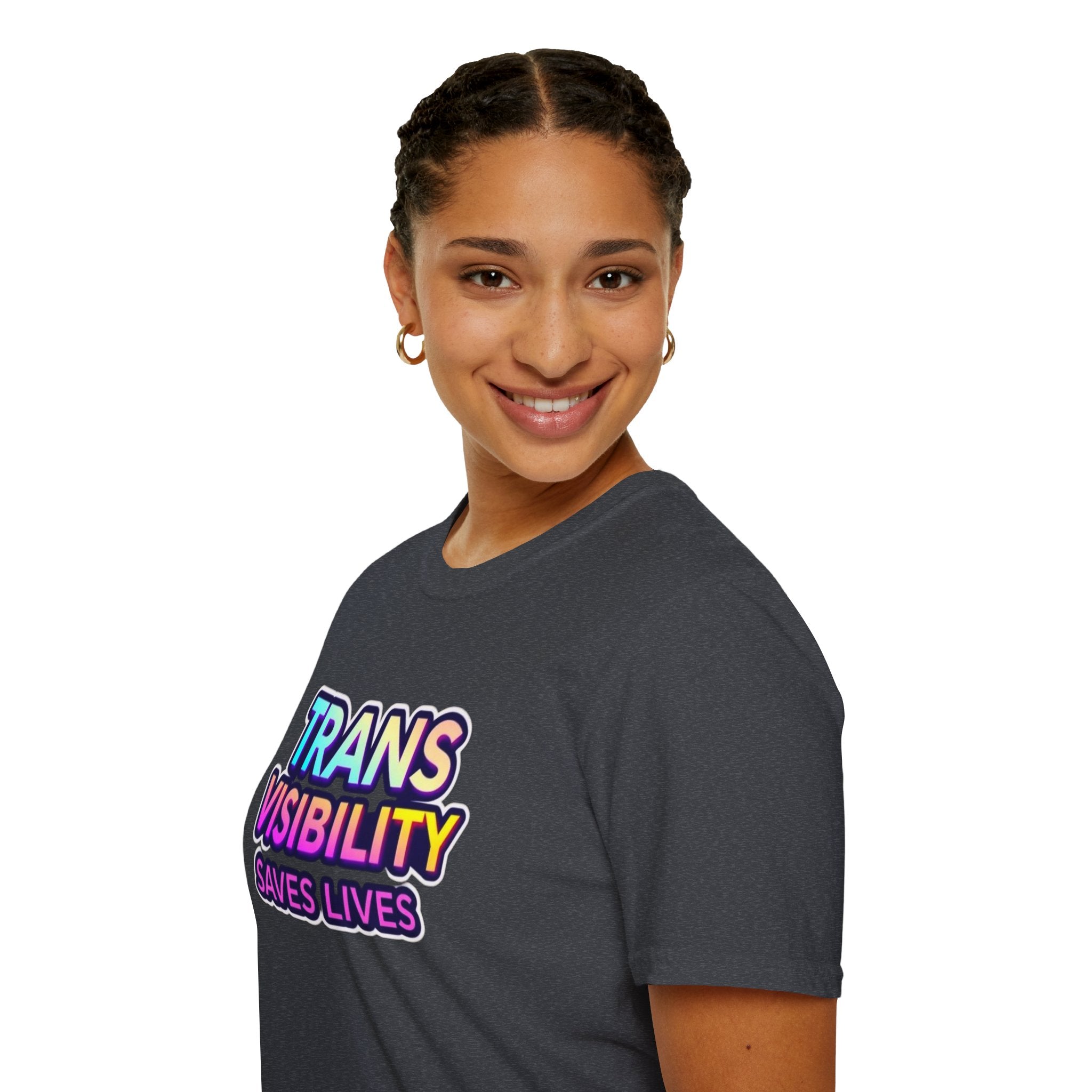 Trans Visibility Saves Lives Statement T-shirt