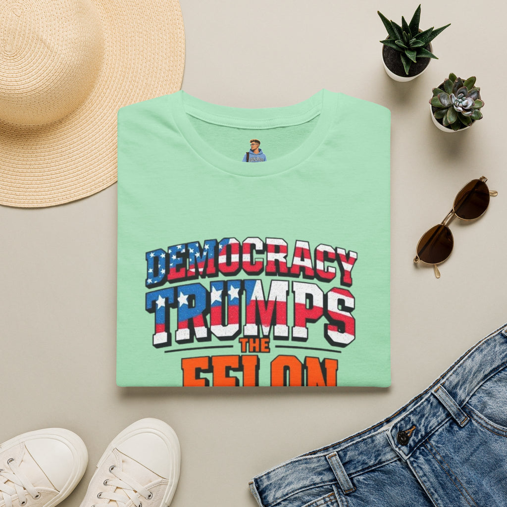 Democracy Trumps the Felon Graphic Tee