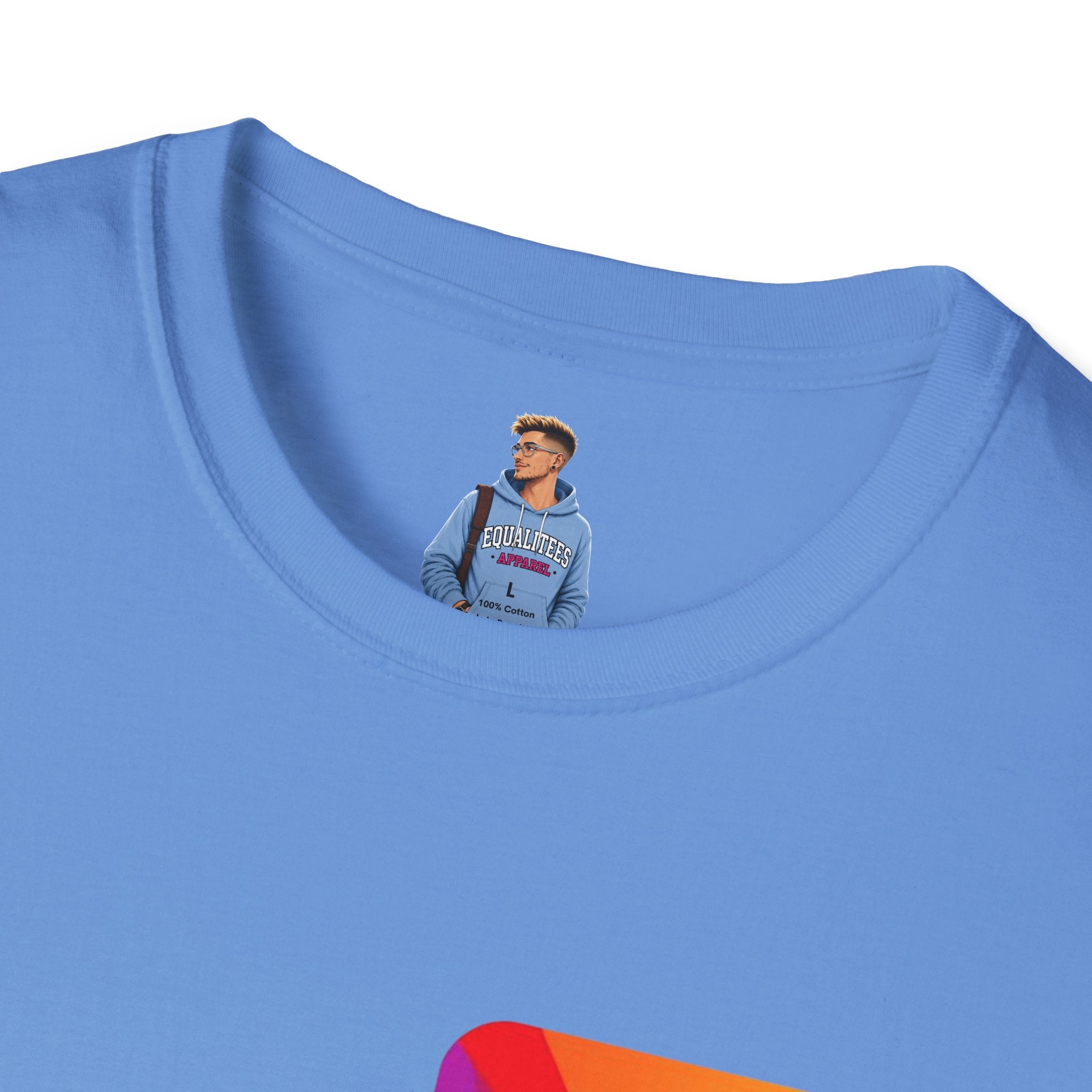 Pride-Theme Unisex Softstyle T-Shirt - "True freedom is Equality for ALL"
