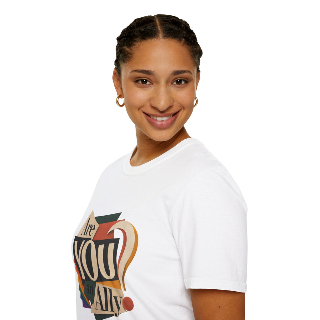 Are You An Ally? T-Shirt — Vintage Pride Ally Tee