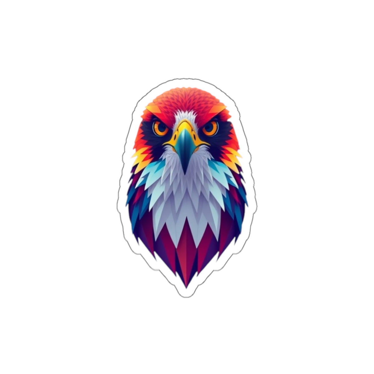 Rainbow Falcon Pride Die-Cut Sticker