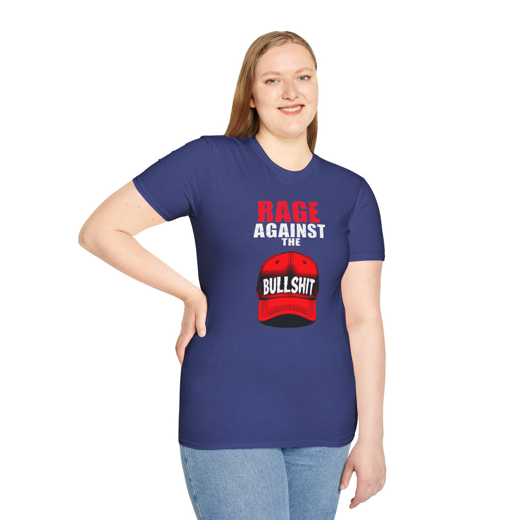 Camiseta unisex Softstyle - Camiseta gráfica "Rage Against the BS"