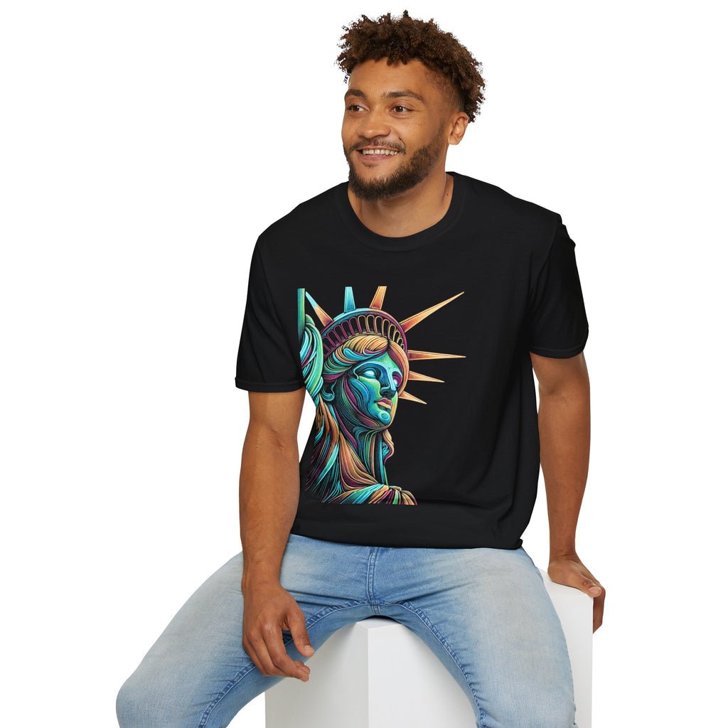 Camiseta unisex de estilo suave Lady Liberty
