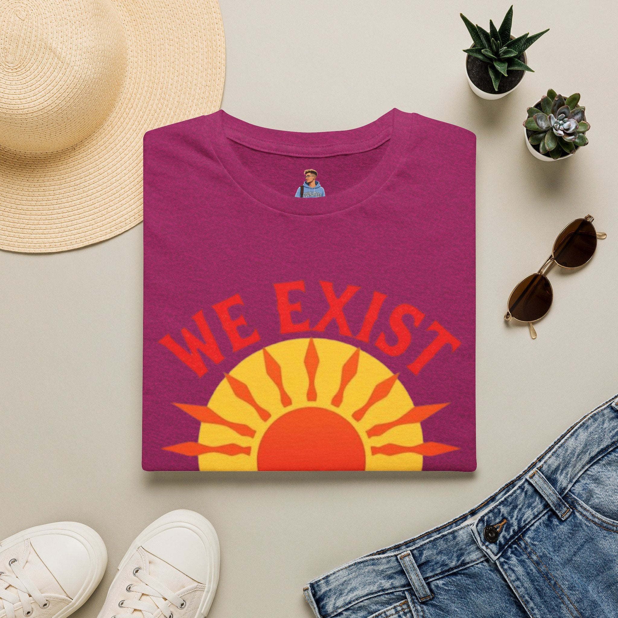 Unisex Softstyle T-Shirt, We Exist We Resist We Rise