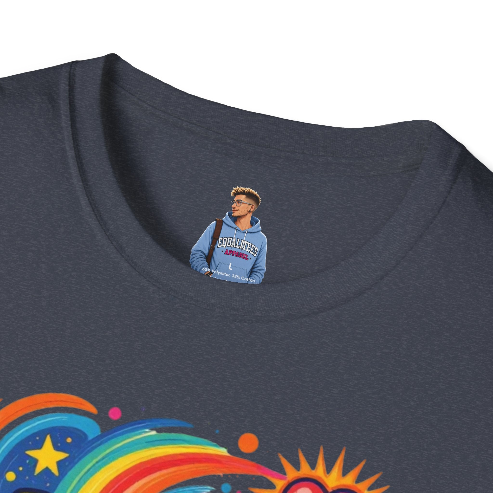 Love Is My Religion Retro Rainbow Graphic T-shirt