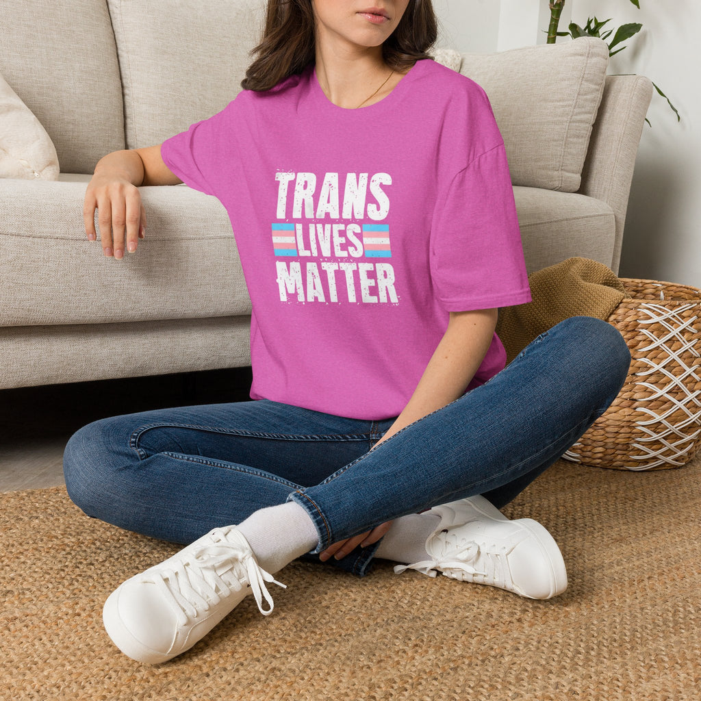 Trans Lives Matter Unisex Softstyle T-Shirt - Support LGBTQ+ Rights
