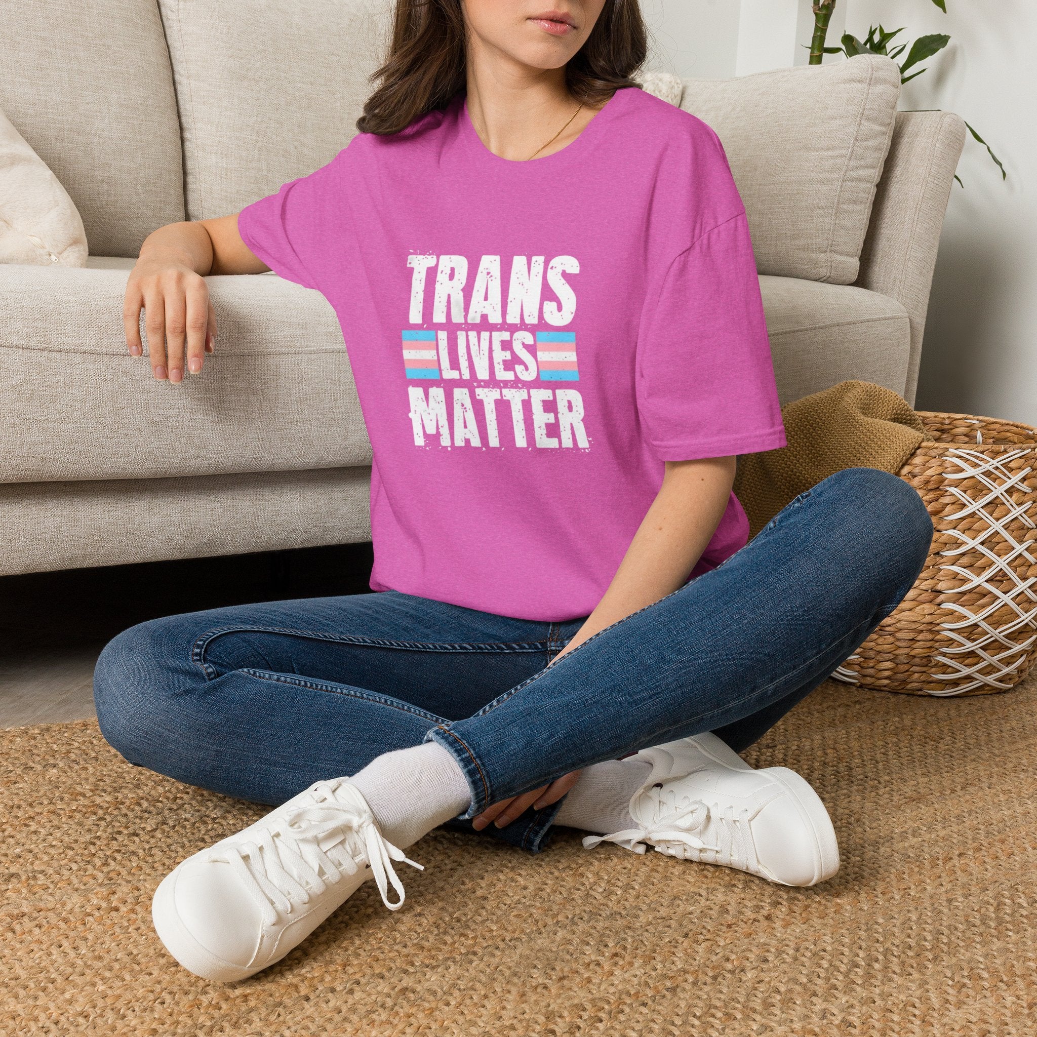 Trans Lives Matter Unisex Softstyle T-Shirt - Support LGBTQ+ Rights