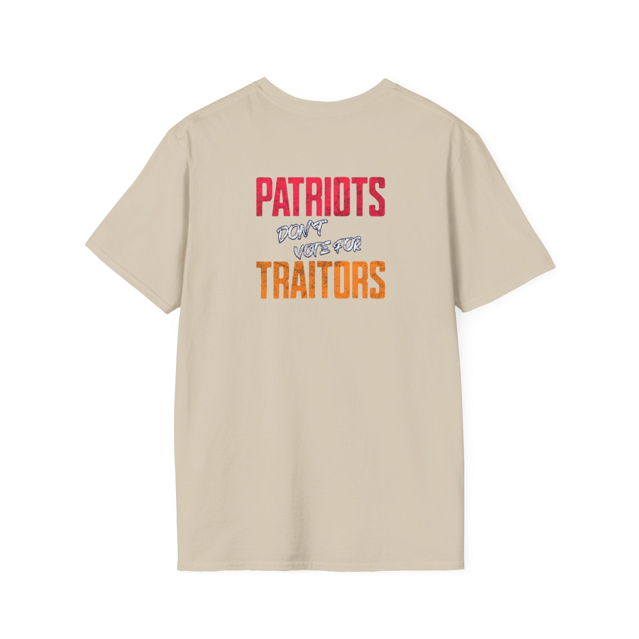 Camiseta unisex de estilo suave de los Patriotas Rojos de Americans Against MAGA