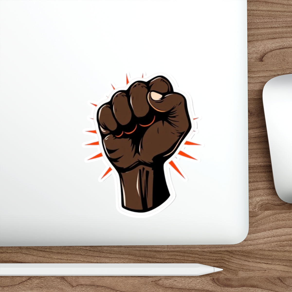 Die-Cut Stickers - Proud Black Solidarity Fist - EqualiTees.Me
