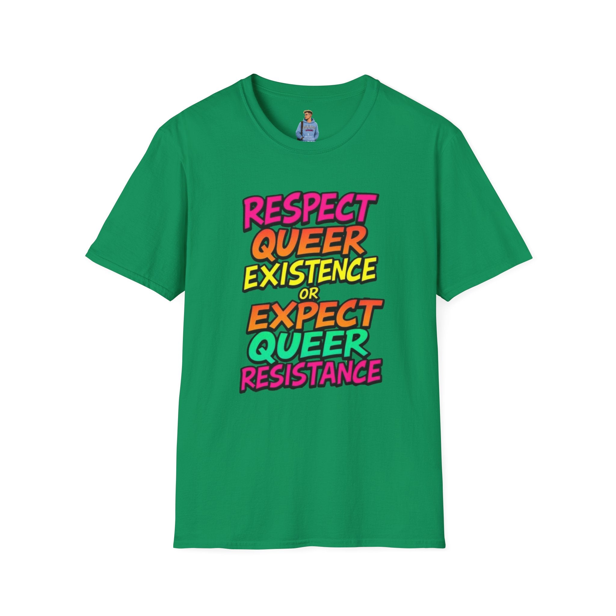 Respect Queer Existence or Expect Queer Resistance T-Shirt