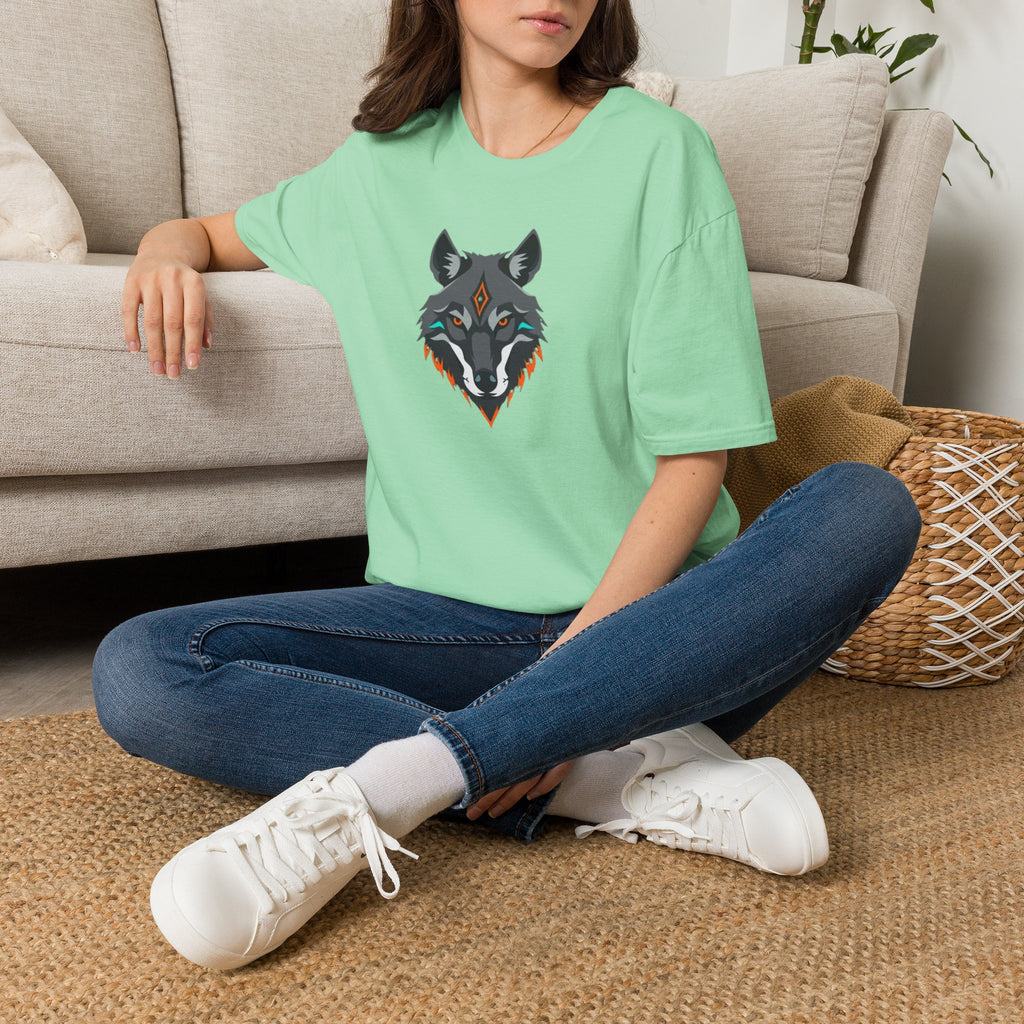 Mystical Wolf Design Unisex Softstyle T-shirt