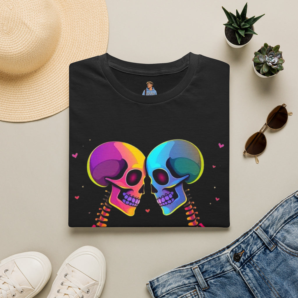 Rainbow Skeleton Love is Deeper Than Skin T-Shirt | Unisex Casual Tee