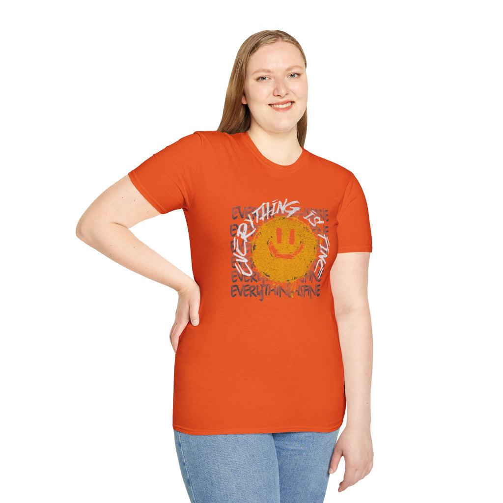 Camiseta unisex divertida y suave con la frase "Todo está bien", camiseta sarcástica, camiseta gráfica humorística, camiseta con frase del Apocalipsis, regalo para amantes de las bromas