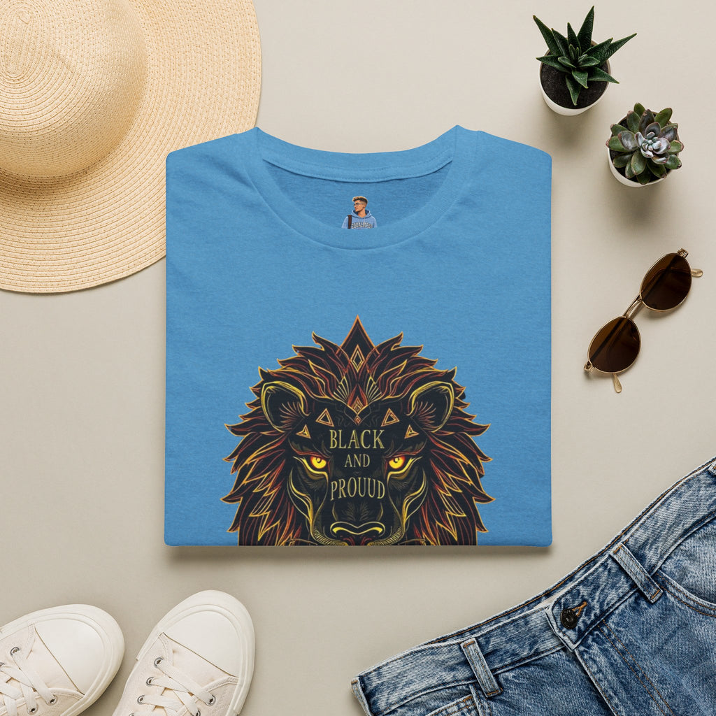 Black & Proud Lion Softstyle T-Shirt - Unisex Graphic Tee
