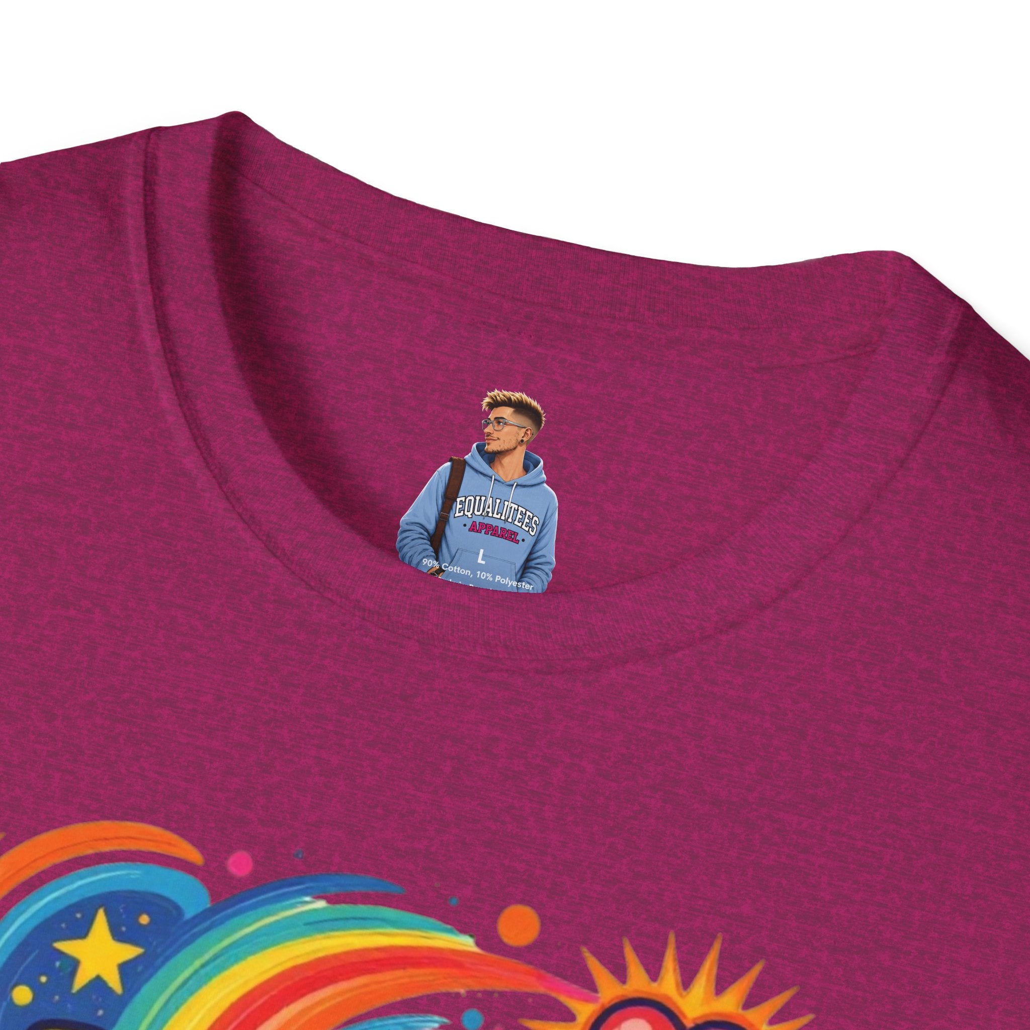 Love Is My Religion Retro Rainbow Graphic T-shirt
