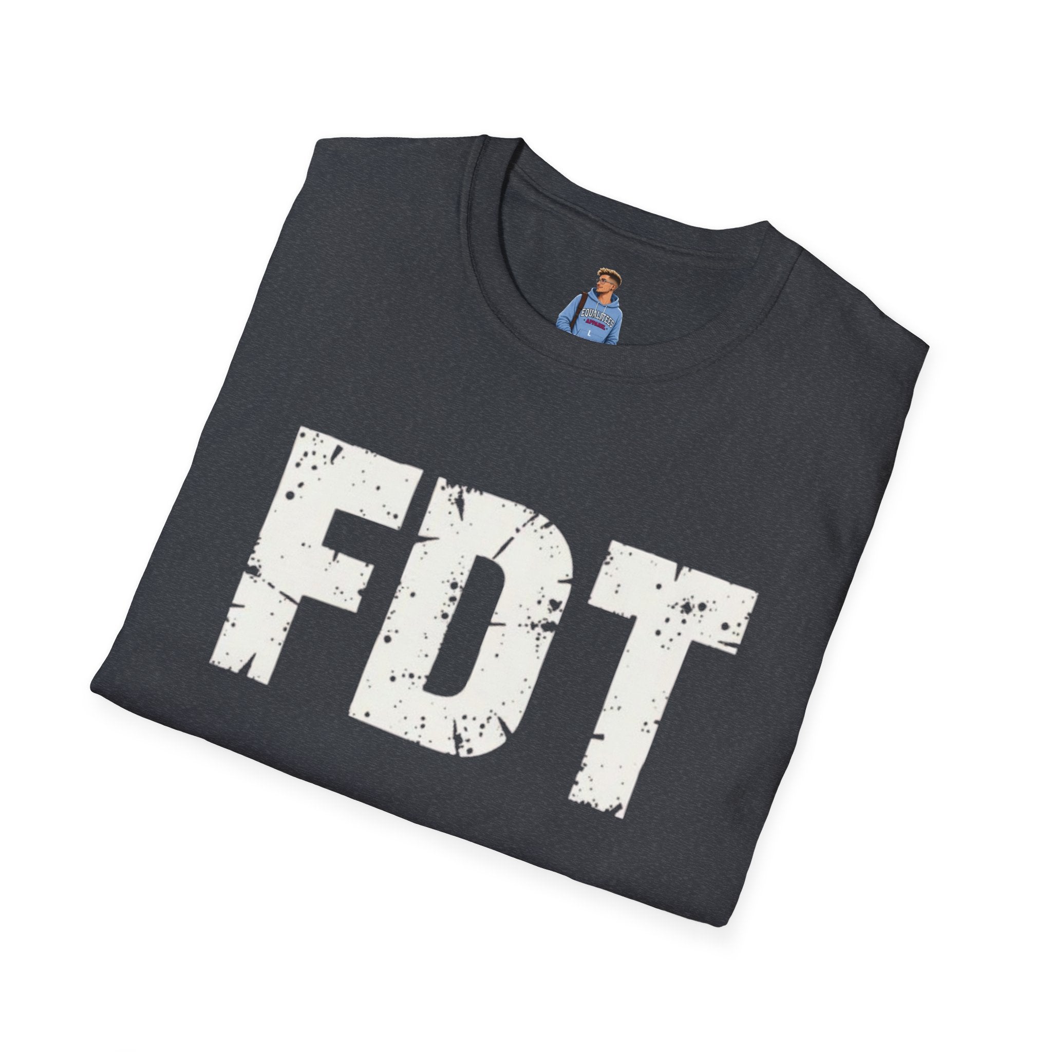 FDT Political Protest Distressed Graphic T-Shirt