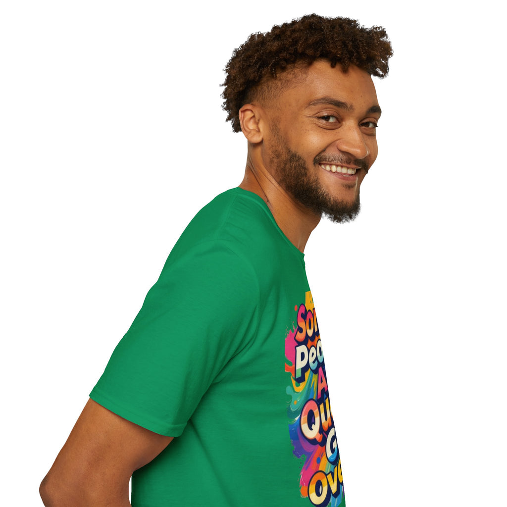 Some People Are Queer T-Shirt Rainbow Graphic