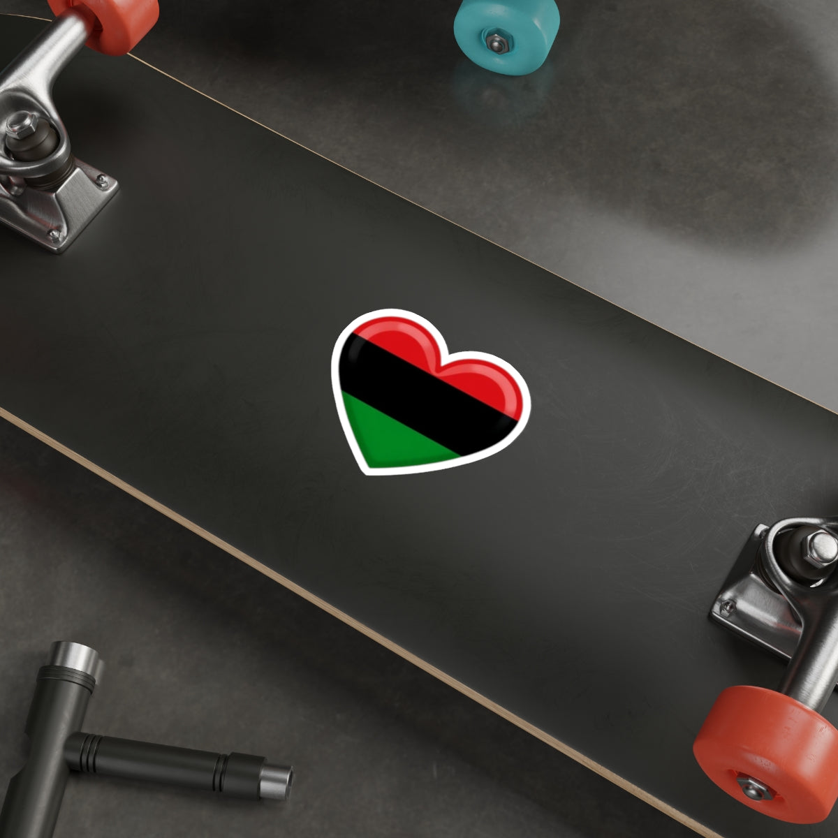 Pan African Heart Die-Cut Sticker - EqualiTees.Me